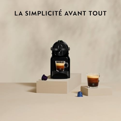 De'Longhi Nespresso Inissia EN80.CW, Machine à Café Automatique, Machine à Capsules pour une Seule Tasse, Ensemble de Bienvenue Inclus, Design Compact, 19 Bars, 1260W, Crème Vanille – Image 4