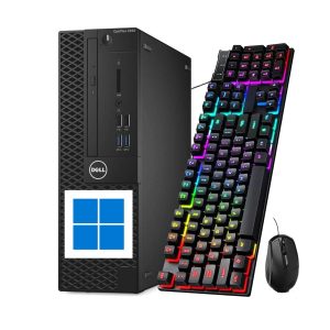 Dell OptiPlex 3050 SFF - PC de Bureau Intel Core i5-7500 | 8 Go RAM | SSD 256 Go | HDMi Windows 11 Pro (reconditionné)