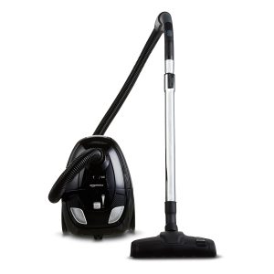 Destockage Multimédia Basics Aspirateur avec sac, puissant, pour sols durs et tapis, filtre HEPA, compact et léger, 700 W, 1,5 L, Noir