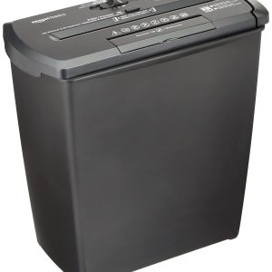 Destockage Multimédia Basics Destructeur de Documents/Cartes de crédit/CD , 7-8 Feuilles Coupe de bande, Noir