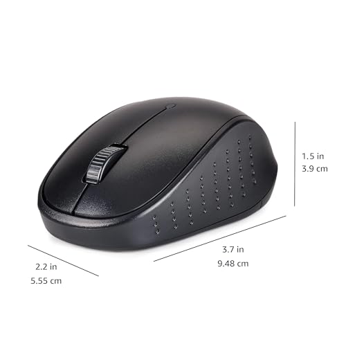 Destockage Multimédia Basics Full-sized Wireless Keyboard & Mouse Combo, 2.4 GHz USB Receiver, FR Layout, Noir – Image 5