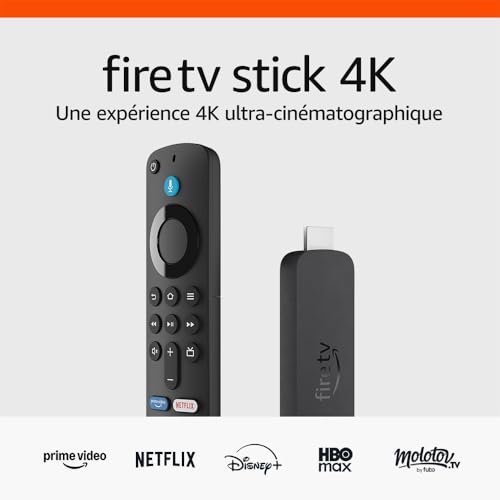Destockage Multimédia Fire TV Stick 4K, Appareil de streaming avec prise en charge du Wi-Fi 6 et des technologies Dolby Vision/Atmos et HDR10+ – Image 2
