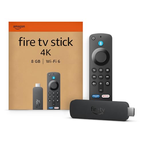 Destockage Multimédia Fire TV Stick 4K, Appareil de streaming avec prise en charge du Wi-Fi 6 et des technologies Dolby Vision/Atmos et HDR10+ – Image 3