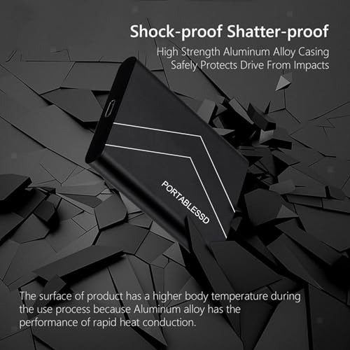 Disque Dur Externe 2To, 2.5 Pouces, Portable étanche et Anti-Choc pour PC, Mac, TV, MacBook, Ordinateur Portable, Bureau, Windows – Image 5