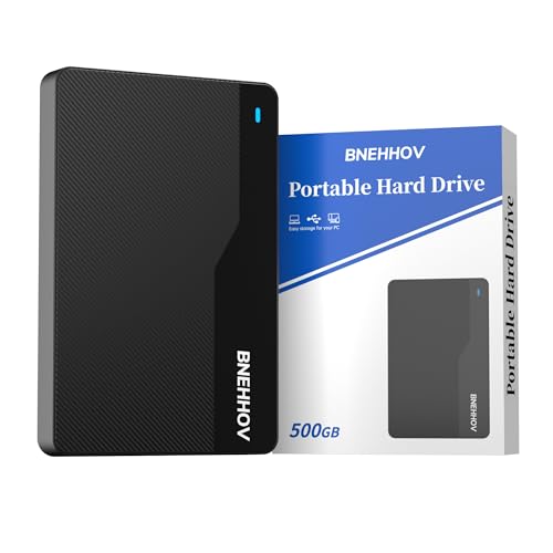 Disque Dur Externe Portable 500Go 2.5'' USB 3.0 Stockage HDD pour PS4, PC, Mac, Ordinateur Portable, Xbox, Android, Bureau SATA, TV, Wii U, Chromebook, Ordinateur de Bureau, Windows – Image 2