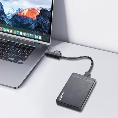 Disque dur externe 2,5 pouces USB 3.0 Ultraspeed avec connecteur USB-A vers Type-C. Équipement de données portable de grande capacité – Image 3