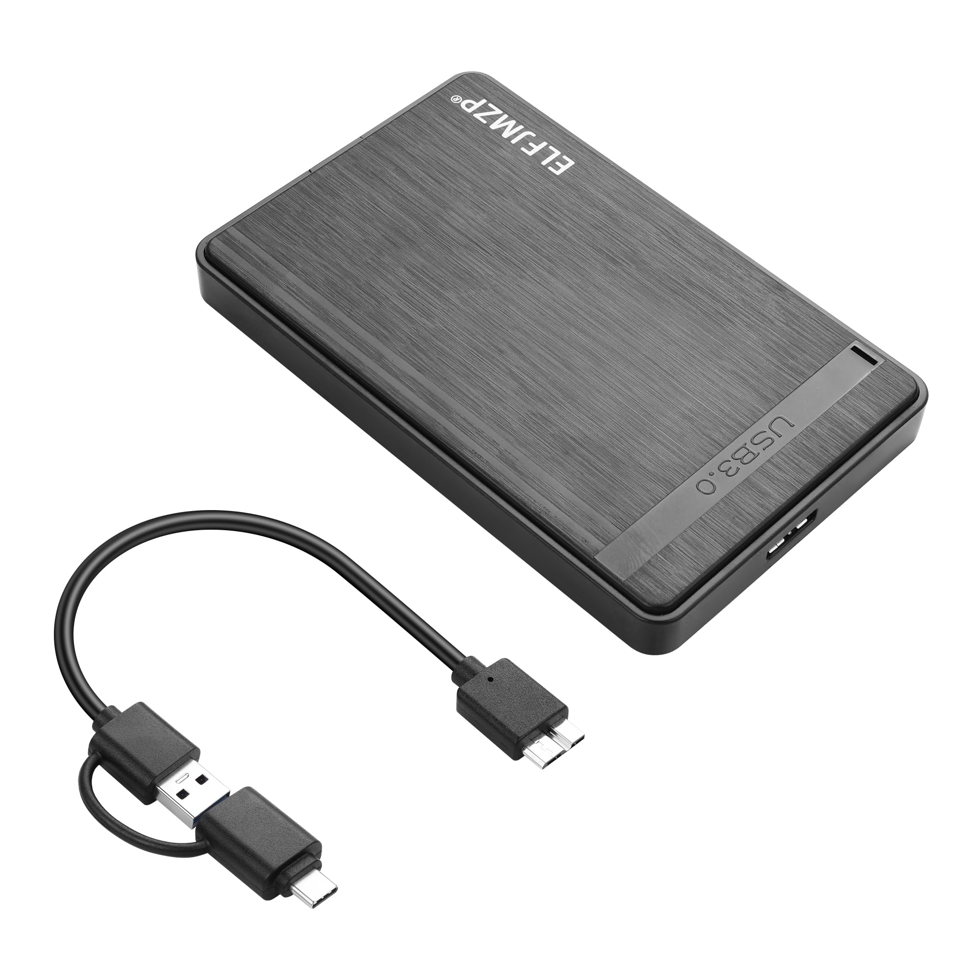 Disque dur externe 2,5 pouces USB 3.0 Ultraspeed avec connecteur USB-A vers Type-C. Équipement de données portable de grande capacité
