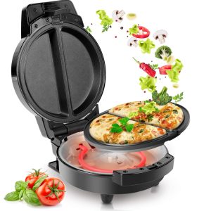 Duronic OM60 Cuiseur à Omelettes électrique 600W 2 plaques de cuisson antiadhésives et détachables Appareil à 2 omelettes Poignées thermo-isolante Pour un déjeuner sain et équilibré