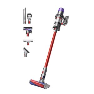 Dyson V11 Fluffy™ Aspirateur Balai sans Fil – 185 AW, 60 Min d’autonomie, Rouleau de Nettoyage Doux, Mini-Brosse motorisée, 3 Modes, écran LCD, Rouge