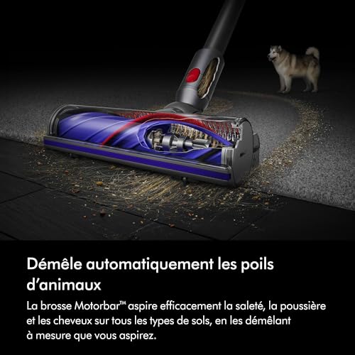 Dyson V8 Advanced Aspirateur sans Fil, 130 AW, Jusqu’à 40 Min d’autonomie, Brosse Motorbar Anti-enchevêtrement, élimine Les Poils d’Animaux, aspirateur à Main et Sol – Image 4