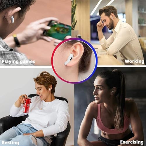 Ecouteurs Bluetooth sans Fil, Casque Bluetooth 5.3 avec 4 ENC Réduction Bruit Mic Écran HiFi Son Stéréo 42H Durée Lecture IP6 Étanche Sport Oreillette Contrôle Tactile pour iOS Android – Image 8