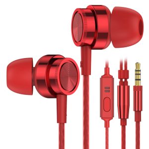 Ecouteurs Filaire, Ecouteurs Intra-Auriculaires avec Microphone HD, Anti-Bruit Casque, Deep Bass,Jack 3.5mm, pour Samsung, iphone et la Plupart des Appareils 3,5 mm