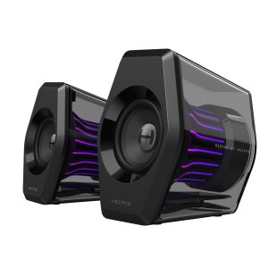 Edifier G2000 Pro-Enceintes PC Gaming 2.0(Peak 64W) avec Éclairage RGB TempoFlow™ 270°, Son Surround Virtuel 7.1-Bluetooth 5.4/USB-C/AUX-Compatible PC, PS5, Xbox, Mobile-Haut-parleurs Gamer-Noir