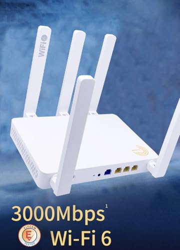 Elfcam® - Système Mesh Router WiFi 6 (AX3000), Ethernet Port WAN 2,5Gb RJ45, Double-Bande WiFi 6 Mesh Routeur, Jusqu'à 3000 Mbits/s, Idéal pour Rallonge Votre Freebox Ultra et Orange Livebox 6 – Image 3