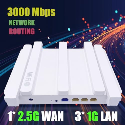 Elfcam® - Système Mesh Router WiFi 6 (AX3000), Ethernet Port WAN 2,5Gb RJ45, Double-Bande WiFi 6 Mesh Routeur, Jusqu'à 3000 Mbits/s, Idéal pour Rallonge Votre Freebox Ultra et Orange Livebox 6 – Image 4