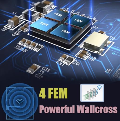 Elfcam® - Système Mesh Router WiFi 6 (AX3000), Ethernet Port WAN 2,5Gb RJ45, Double-Bande WiFi 6 Mesh Routeur, Jusqu'à 3000 Mbits/s, Idéal pour Rallonge Votre Freebox Ultra et Orange Livebox 6 – Image 6