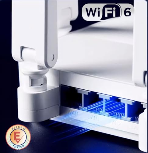 Elfcam® - Système Mesh Router WiFi 6 (AX3000), Ethernet Port WAN 2,5Gb RJ45, Double-Bande WiFi 6 Mesh Routeur, Jusqu'à 3000 Mbits/s, Idéal pour Rallonge Votre Freebox Ultra et Orange Livebox 6 – Image 7