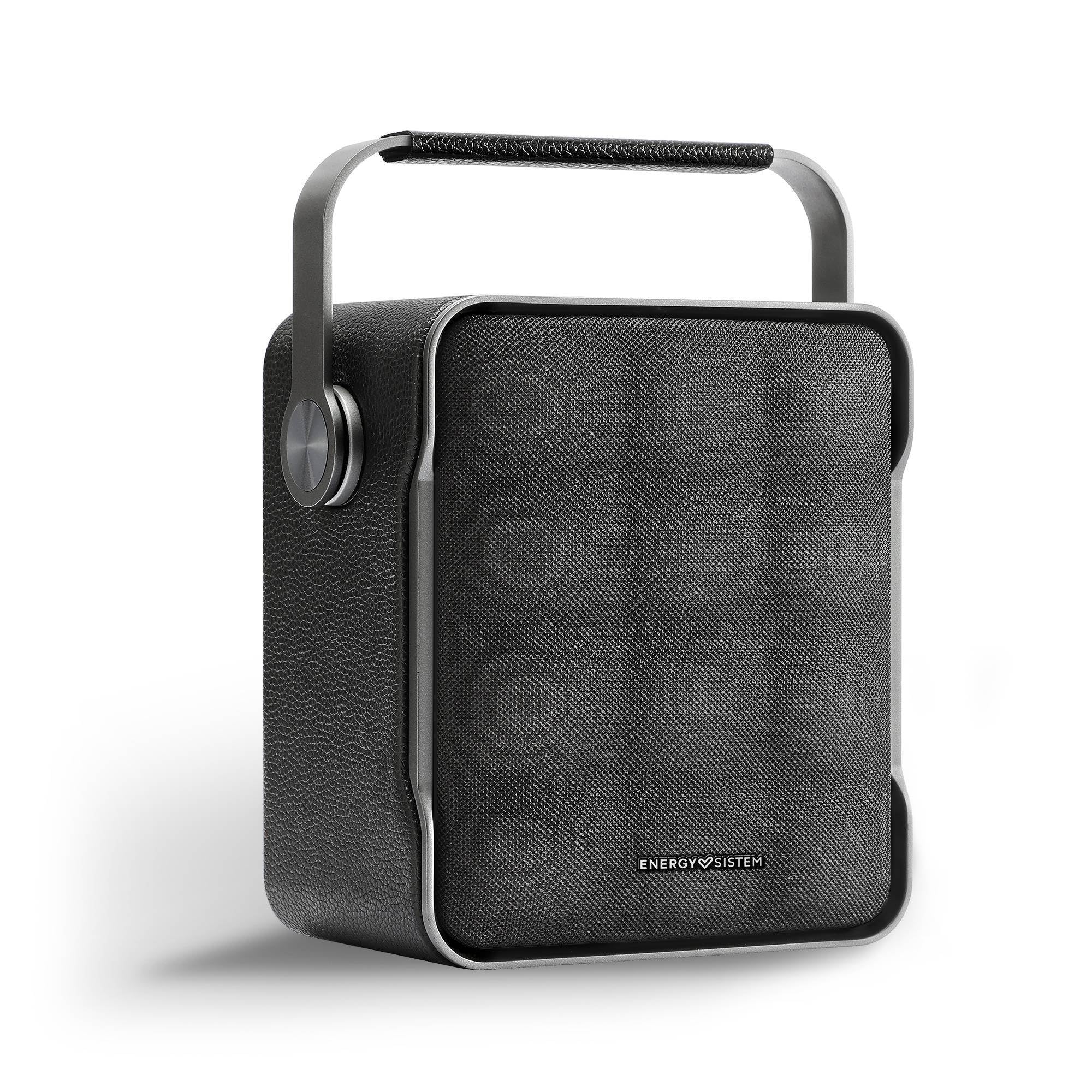 Energy Sistem Classy Essence – Enceinte Bluetooth 70W avec True Wireless Stereo, égaliseur Ajustable, Extra Bass, Batterie de 8h, USB, MP3, WAV, FLAC, Design Premium en Aluminium et poignée intégrée.