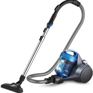 Eureka WhirlWind Aspirateur sans Sac, Aspirateur Traîneau silencieux, Aspirateur Cyclonique Léger et Puissant pour Tapis, Sols Durs, Poils d'Animaux et Poussière, 700W, 1,5L, Bleu