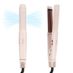 Fer à Lisser & Boucleur 2-en-1 avec Kaltluft – Lisseur Professionnel à Plaques Céramique, Ionique, 4 Niveaux de Température (180°C-230°C), Lisseur et Boucleur pour Cheveux