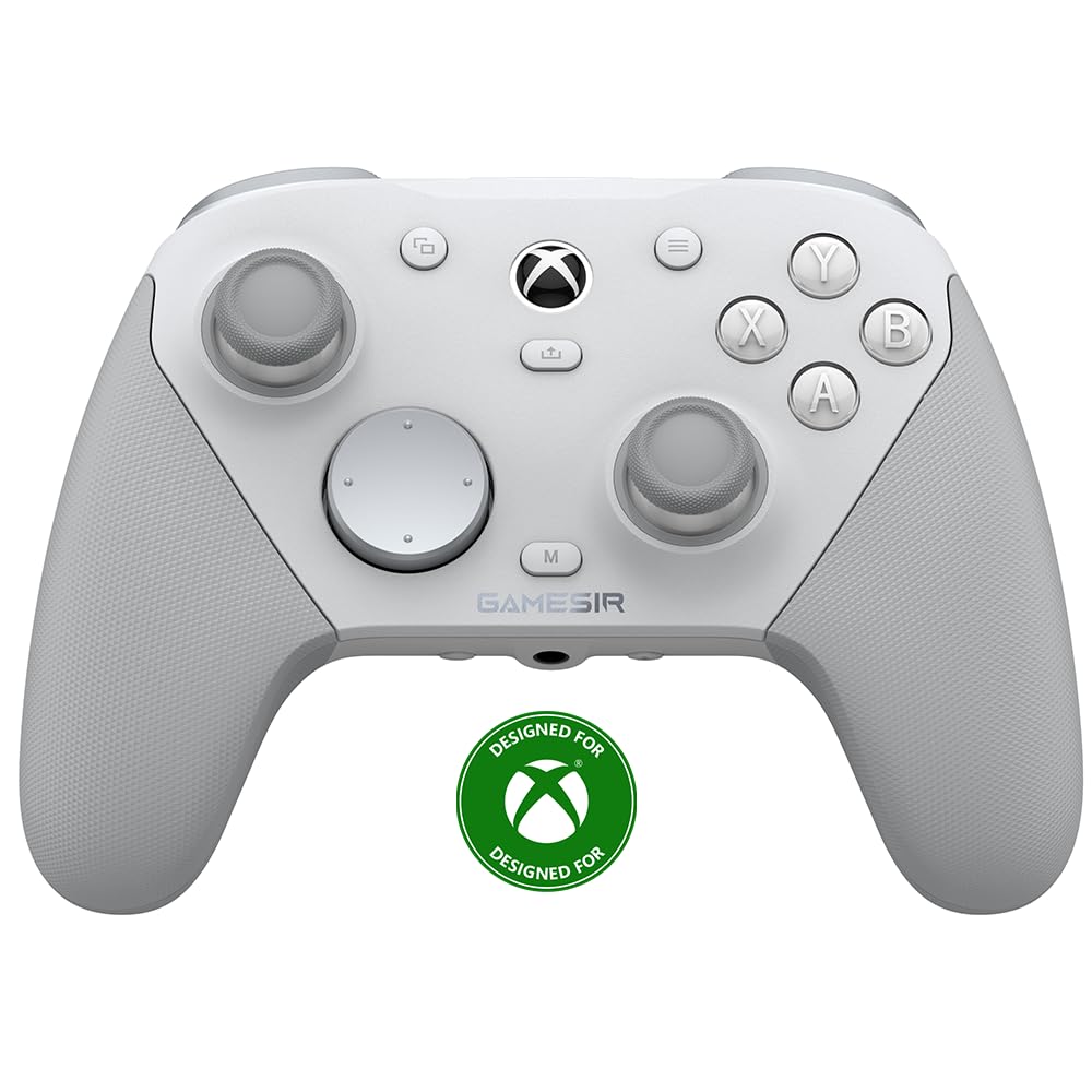 GameSir G7 Pro Manette 1000Hz avec Station de Recharge : Xbox Series X|S, Xbox One, Win 10/11 & Android - Joysticks TMR, Triggers Réglables & 4 Boutons Programmables - Méca Blanc