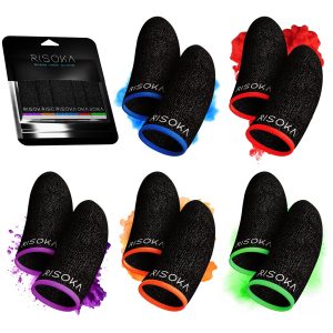 Gaming Finger Sleeve 10 pièces - Compatibles avec Tous Les Jeux Mobiles - Gaming Finger Sleeves - Gant de Doigt Gaming - Protège Doigt - Accessoires Gaming Accessoire Téléphone Gamer