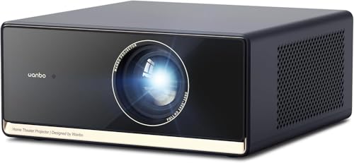 Google TV Videoprojecteur 4K 【Netflix Officiel/HDR10/1100 ANSI】 1080P Natif, WiFi Bluetooth, 12W Haut-Parleurs, Auto Focus/Keystone, WANBO X5 Pro Projecteur Video 4K Home Cinéma HDMI2.0 – Image 2