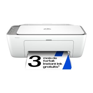 HP DeskJet 2820e, 588K9B, Imprimante Tout en Un, Jet d'encre, Couleur, 3 Mois d’Instant Ink Inclus, Photocopie, Scan, Impression, WiFi, Blanche et Grise