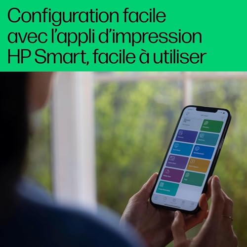 HP DeskJet 4220e, 588K4B, Imprimante multifonction, Instant Ink 3 mois inclus, Jet d'encre, A4, Couleur, Recto verso manuel, 8,5 ppm, Wi-Fi, Chargeur automatique, Fax mobile, Blanche – Image 5