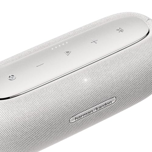 Harman Kardon Luna, Enceinte portable Bluetooth, autonomie de 12 h, étanche à l'eau et à la poussière IP67, son et basses puissantes, Gris – Image 3