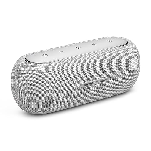Harman Kardon Luna, Enceinte portable Bluetooth, autonomie de 12 h, étanche à l'eau et à la poussière IP67, son et basses puissantes, Gris – Image 4