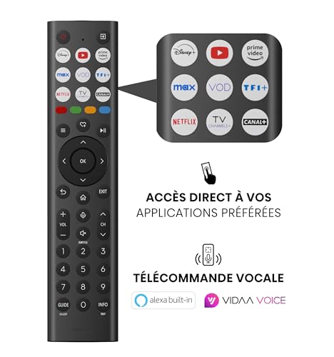 Hisense Smart TV 50 Pouces 50E7Q QLED 4K UHD Téléviseur, Dolby Vision Atmos, Mode Sport IA MEMC, HDR, VIDAA avec Youtube, Netflix, Disney+, Canal +, Commande vocale Alexa – Image 5