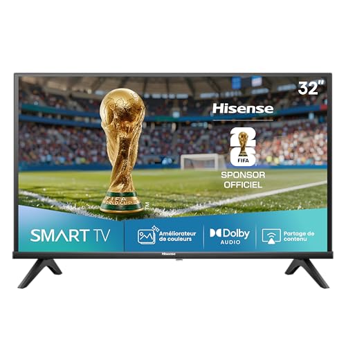 Hisense Téléviseur connecté 32 Pouces 32A4Q - Full HD 60Hz, Mode Sport IA, Dolby Audio, VIDAA OS avec Youtube, Netflix, Canal +(Modele 2025) – Image 2