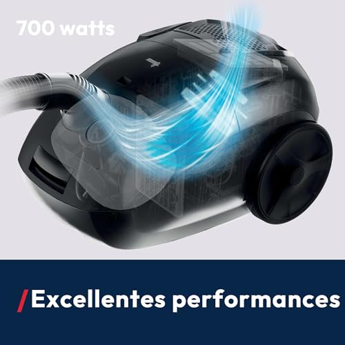 Hoover HE1 Home Aspirateur traineau avec Sac Compact Puissant 700W, Léger, Haute Performance, Brosse Tous Sols, Filtre EPA Lavable, Capacité 2,5L, Accessoires 2en1, Vidage Facile, HEZ107HM – Image 4