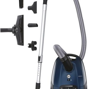 Hoover Telios Extra Lite Aspirateur Traineau avec Sac Compact Puissant 700W, Capacité XL 3,5L, Silencieux 69 dBA, Brosses Sols Durs-Tapis & Spéciale Parquet, Filtre EPA Lavable, Accessoires, TXL70HM