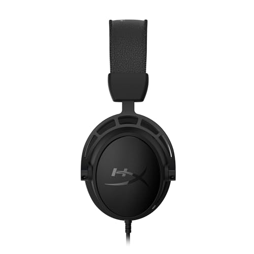 HyperX Casque de jeu Cloud Alpha S pour PC et PS4, son surround 7.1, basses réglables, haut-parleurs à deux pièces, mixeur de discussion, microphone antibruit de fond, noir – Image 4
