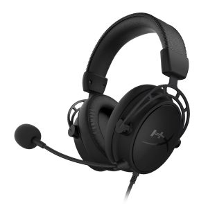 HyperX Casque de jeu Cloud Alpha S pour PC et PS4, son surround 7.1, basses réglables, haut-parleurs à deux pièces, mixeur de discussion, microphone antibruit de fond, noir
