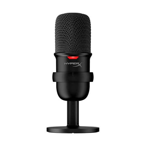 HyperX SoloCast – Microphone de jeu USB à condensateur, pour PC, PS4 et Mac, Désactivation du micro par pression, Diagramme polaire cardioïde, Gaming, Streaming, Podcasts, Twitch, YouTube, Discord – Image 2