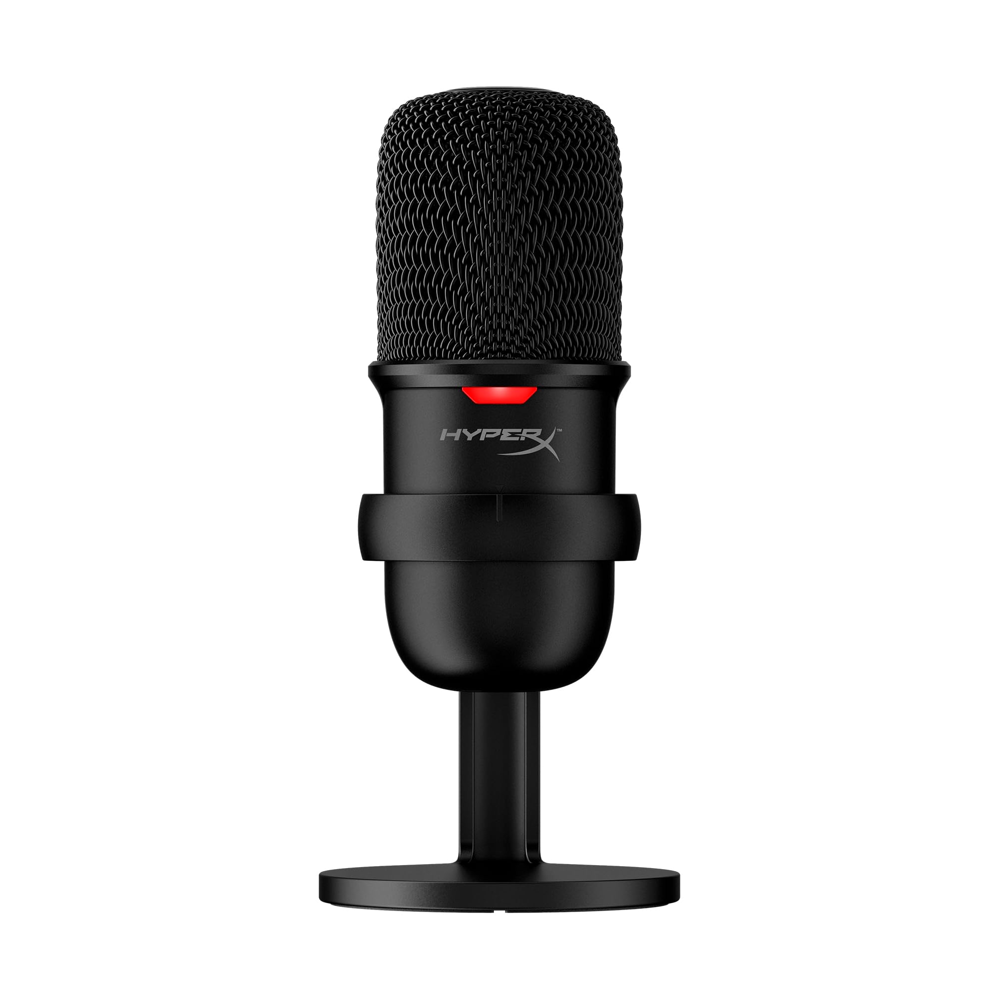 HyperX SoloCast – Microphone de jeu USB à condensateur, pour PC, PS4 et Mac, Désactivation du micro par pression, Diagramme polaire cardioïde, Gaming, Streaming, Podcasts, Twitch, YouTube, Discord