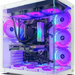 INFOMAX | PC Gamer, Ordinateur de Bureau, PC Gaming - Processeur Intel Core i7-12700KF • NVIDIA RTX 5060 Ti 16 GO • RAM DDR4 32 GO RGB• SSD 1 to • WiFi • BOÎTIER ARGB 9 VENTILOS • Watercooling