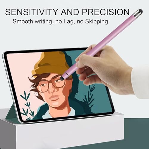 IZyufan Stylet pour Tablette, 2 en 1 Écran Tactile Capacitif Stylus, Stylet en Caoutchouc Touch Pen Universels pour iPhone Pad Kindle Galaxy Tablette Android iOS Smartphones – Image 5