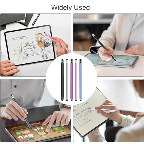 IZyufan Stylet pour Tablette, 2 en 1 Écran Tactile Capacitif Stylus, Stylet en Caoutchouc Touch Pen Universels pour iPhone Pad Kindle Galaxy Tablette Android iOS Smartphones – Image 6