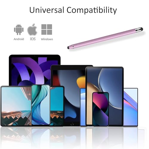 IZyufan Stylet pour Tablette, 2 en 1 Écran Tactile Capacitif Stylus, Stylet en Caoutchouc Touch Pen Universels pour iPhone Pad Kindle Galaxy Tablette Android iOS Smartphones – Image 7