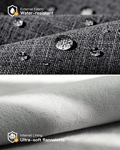 Inateck 360° Protection 15-15,6 Pouces Housse Compatible avec Chromebook Notebook Ultrabook, Pochette Antichoc pour Ordinateur Portable, résistant aux éclaboussures, Noir Gris – Image 5