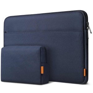 Inateck Housse Ordinateur 15-15,6 Pouces Compatible avec Chromebook Notebook Ultrabook, résistant aux éclaboussures, avec Poche d'Accessoires, Bleue