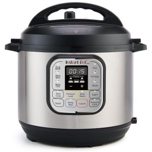 Instant Pot Duo 60, 7 en 1 Autocuiseur Multifonction - Autocuiseur, Cuiseur à Riz, Poêle, Yaourtière, Cuiseur Vapeur et Chauffe-Plat - Acier Inoxydable - 5.7 L
