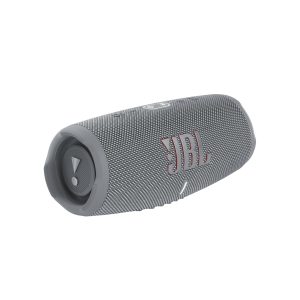 JBL Charge 5 – Enceinte portable Bluetooth avec chargeur intégré – Son puissant et basses profondes – Autonomie de 20 hrs – Etanche à l’eau et à la poussière – Gris