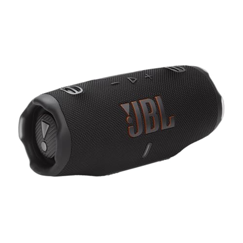 JBL Charge 6, Enceinte Bluetooth Portable sans Fil, 28 h d’autonomie, étanche IP68, résistante à la poussière et aux Chocs, Son Pro avec IA Sound Boost, Connexion Multi-Enceintes Auracast, Noir – Image 2