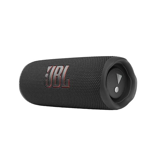 JBL Flip 6 - Enceinte Bluetooth portable et étanche à l'eau et à la poussière, haut-parleur haute fréquence pour des basses profondes, 12 heures d'autonomie, en noir – Image 2