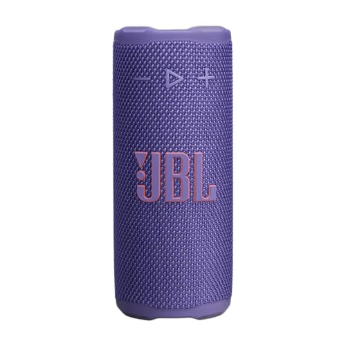 JBL Grip, Enceinte Bluetooth compacte, AI Sound Boost, étanche et resistante à la poussière IP68, éclairage d’Ambiance, 14 h d’autonomie, Connexion Multi-Enceintes Auracast, app JBL Portable, Violet – Image 2